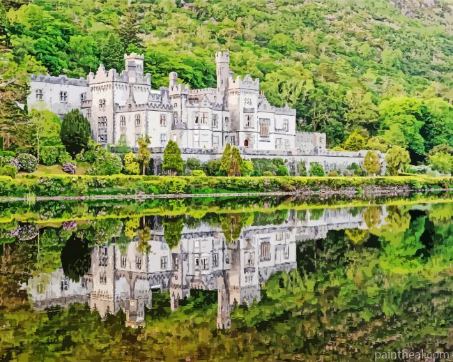 Kylemore Abbey Water Reflection Painting By Numbers Kits