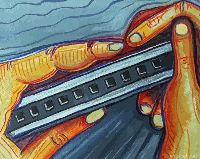 Aesthetic Harmonica Painting By Numbers Kits