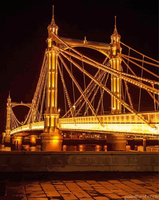 London Albert Bridge Painting By Numbers Kits