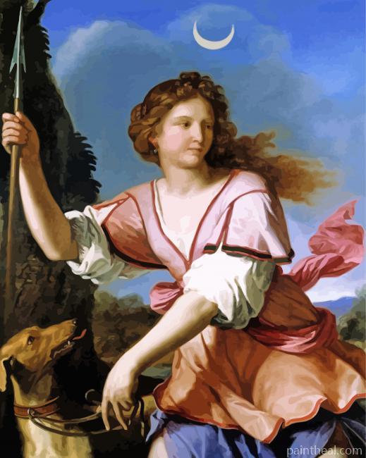 Aesthetic Diana The Huntress Painting By Numbers Kits