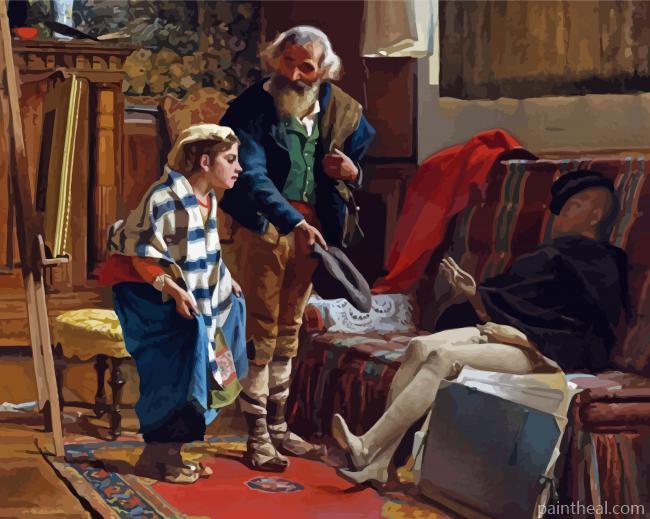 The Artist Studio By Eduard Charlemont Painting By Numbers Kits