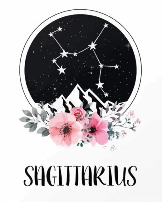 Aesthetic Sagittarius Painting By Numbers Kits