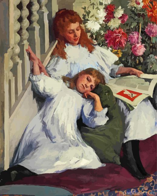 Little Girls Stanhope Forbes Painting By Numbers Kits
