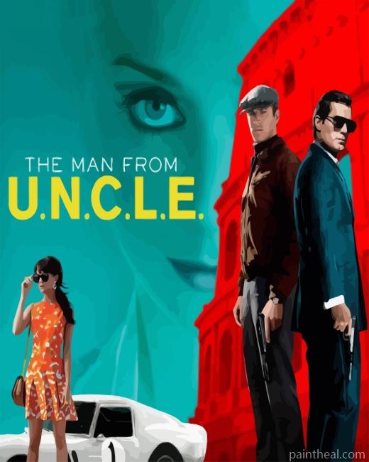 The Man From Uncle Movie Poster Painting By Numbers Kits