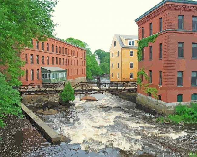 Lower Mills Dorchester Painting By Numbers Kits
