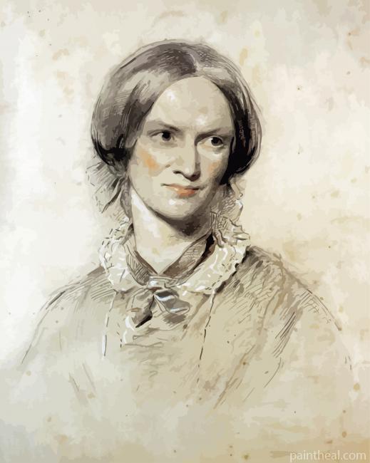 Charlotte Bronte By George Richmond Painting By Numbers Kits