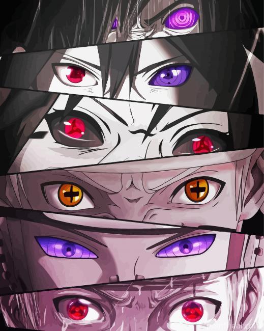 Naruto Eyes Painting By Numbers Kits