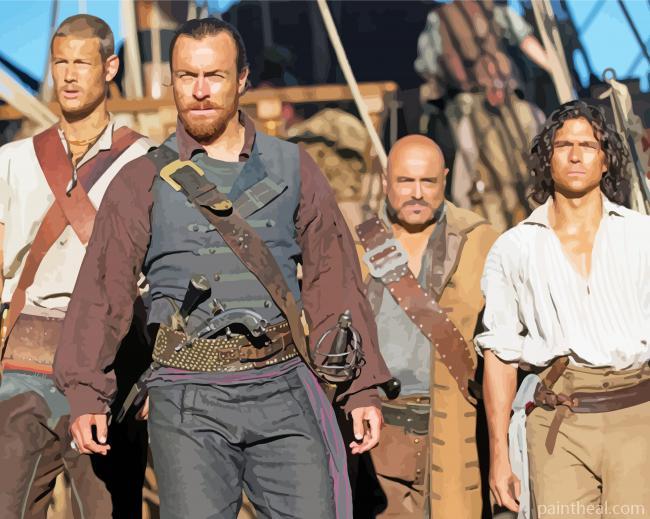 Aesthetic Black Sails Characters Painting By Numbers Kits