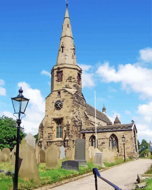 Queensferry St Cuthbert's Church Painting By Numbers Kits
