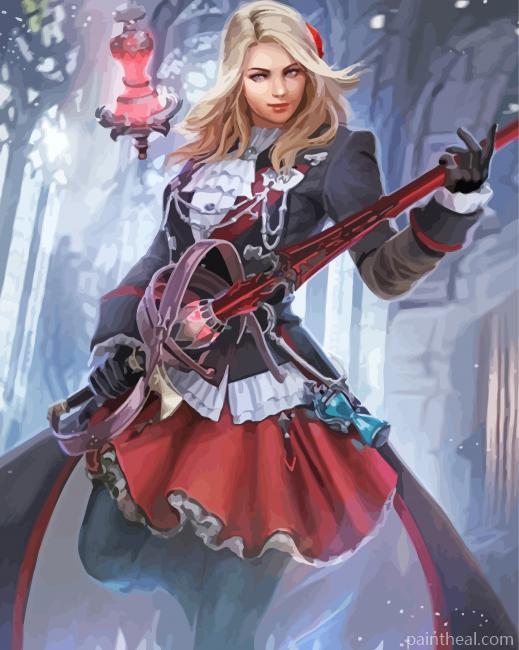 Aesthetic Fencer Painting By Numbers Kits
