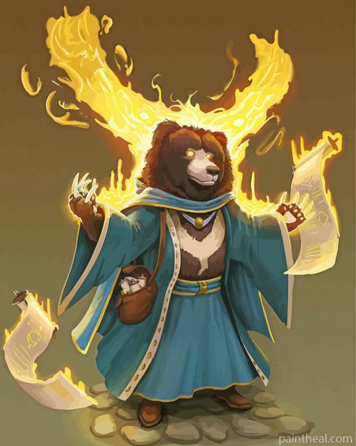 Aesthetic Sloth Bear Art Painting By Numbers Kits