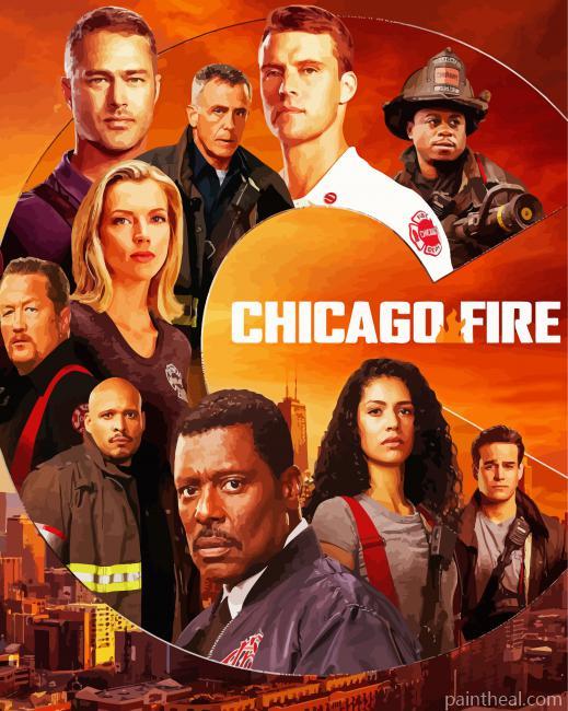Chicago Fire Serie Poster Painting By Numbers Kits