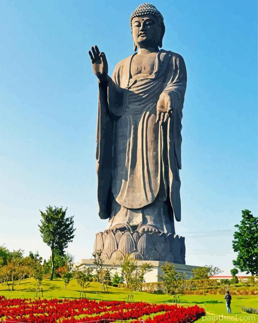 Ushiku Statue Tsukuba Painting By Numbers Kits