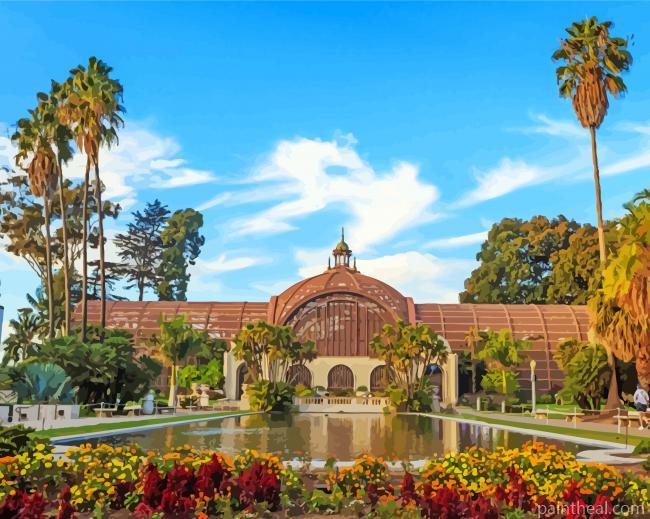 Balboa Park Coronado Island Illustration Painting By Numbers Kits