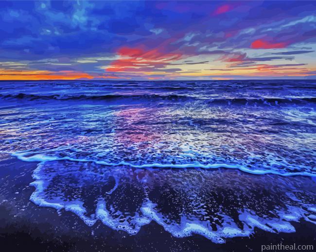 Aesthetic West Coast Canada Beach Painting By Numbers Kits