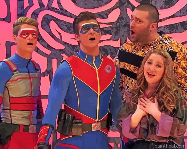 Henry Danger Characters Painting By Numbers Kits