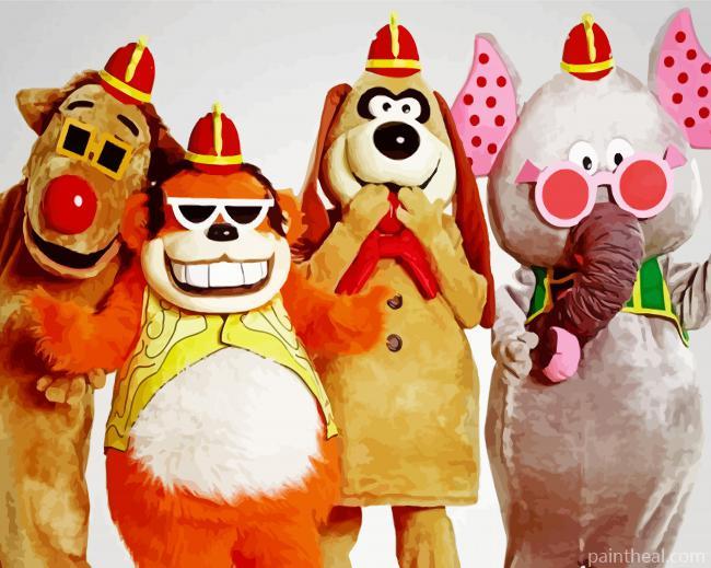 The Banana Splits Characters Painting By Numbers Kits
