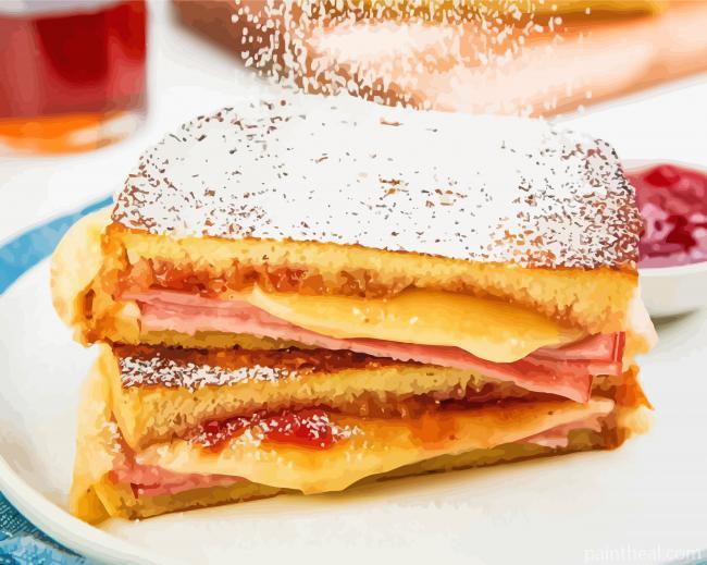 Monte Cristo Sandwich Painting By Numbers Kits