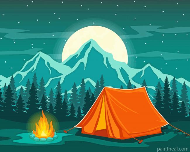 Aesthetic Camping Scenes Painting By Numbers Kits