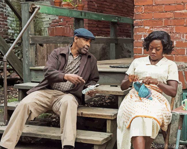 Fences Movie Characters Painting By Numbers Kits