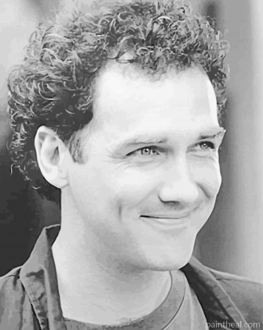 Black And White Young Norm Macdonald Painting By Numbers Kits