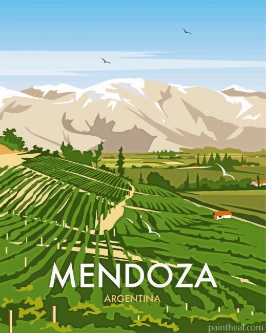 Mendoza Poster -Paint By Numbers Painting By Numbers Kits