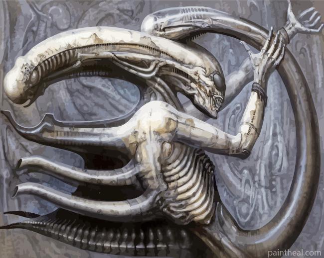 Hr Giger Xenomorph Alien Painting By Numbers Kits