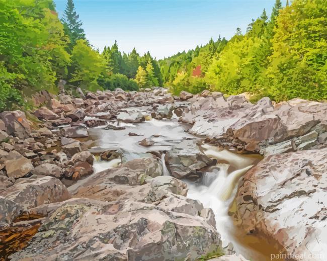 Aesthetic Fundy National Park Painting By Numbers Kits