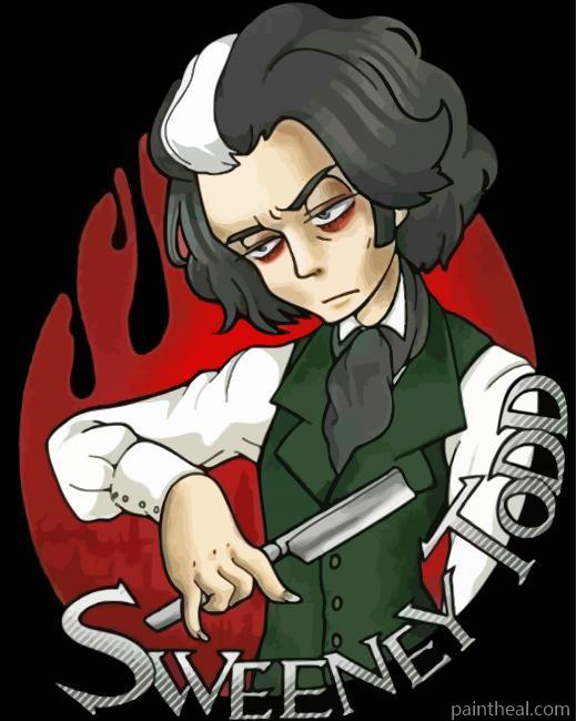 Aesthetic Sweeney Todd Painting By Numbers Kits