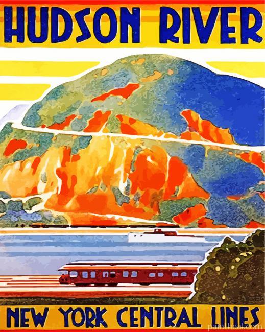 Hudson River Poster Painting By Numbers Kits