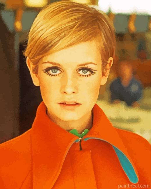 Model Twiggy Painting By Numbers Kits