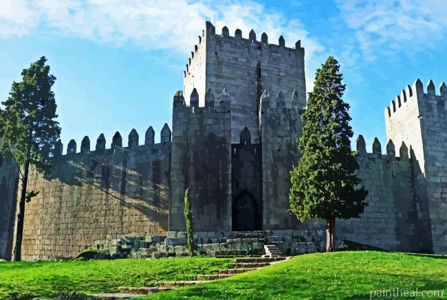 GuimarĂ£es Castle Portugal Painting By Numbers Kits