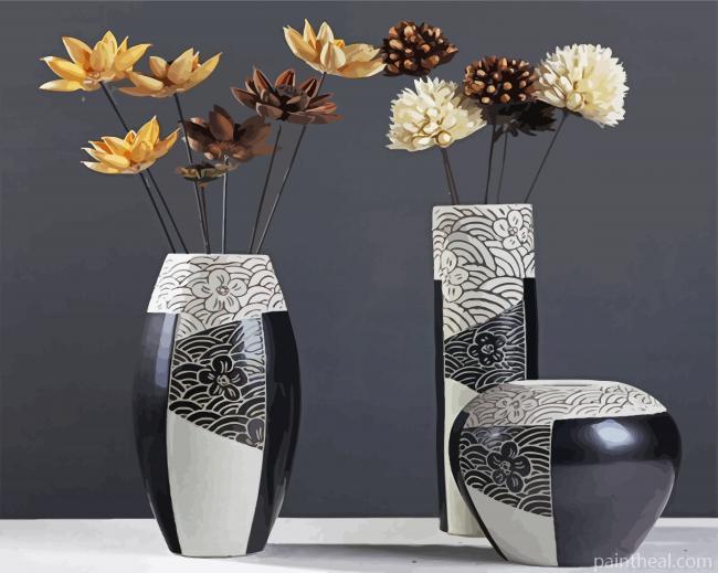 Aesthetic Ceramic Vases Painting By Numbers Kits