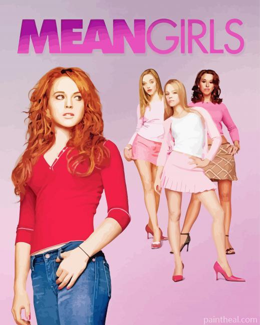 Mean Girls Movie Poster Painting By Numbers Kits