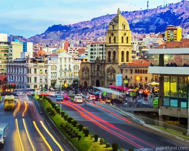 La Paz Basilica Of Saint Francis Painting By Numbers Kits