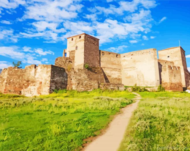 Greece Castle Building Painting By Numbers Kits