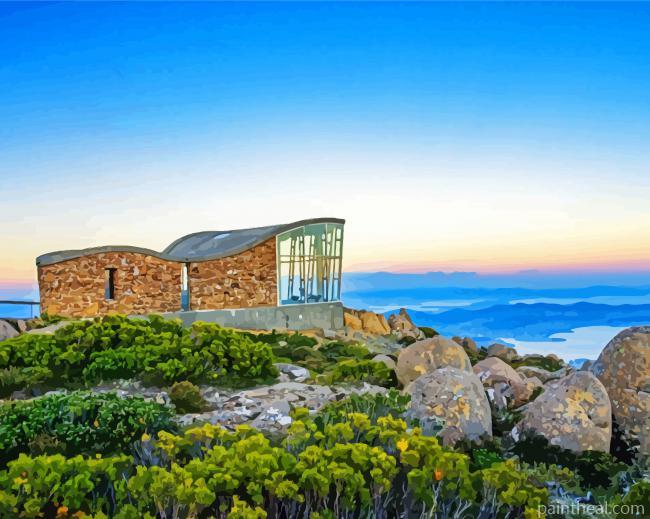 Hobart Mount Wellington -Paint By Numbers Painting By Numbers Kits
