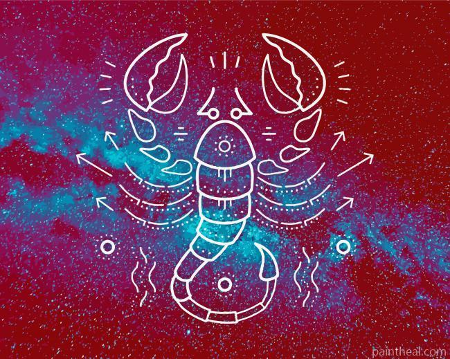 Scorpio Zodiac Sign Painting By Numbers Kits