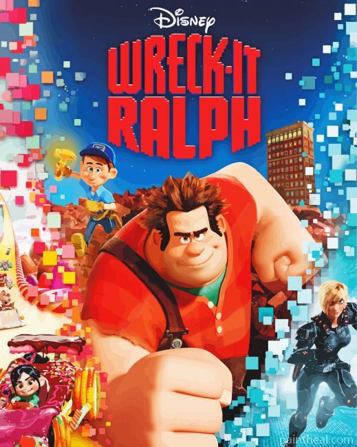 Wreck It Ralph Animation Poster Painting By Numbers Kits