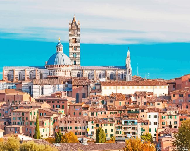 Duomo Di Siena Italy Painting By Numbers Kits