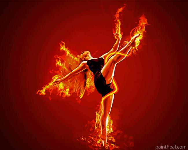 Fire Ballet Painting By Numbers Kits