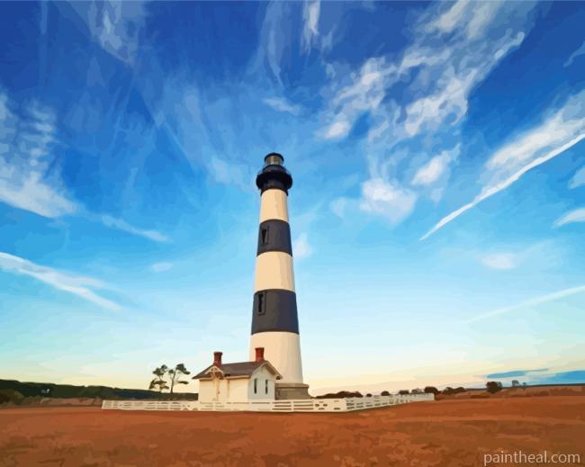 Aesthetic Bodie Island Painting By Numbers Kits