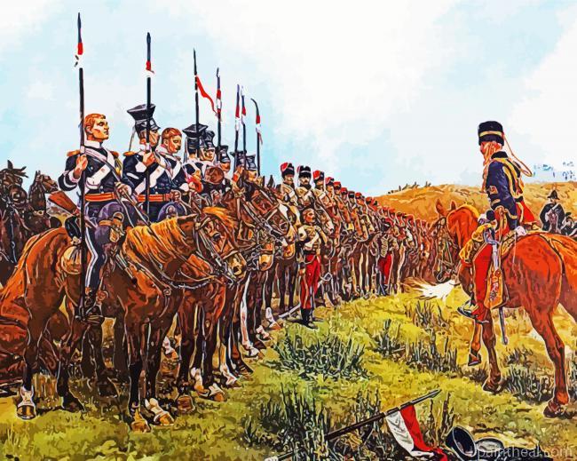 The Charge Of Light Brigade Battle Painting By Numbers Kits