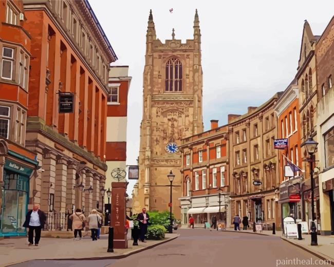 Derby cathedral Painting By Numbers Kits