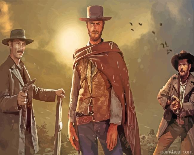 The Good The Bad And The Ugly Characters Painting By Numbers Kits