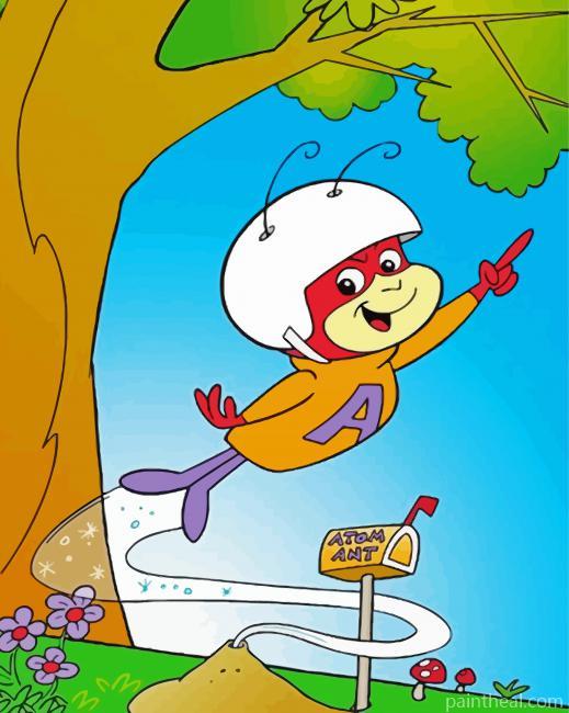Atom Ant Cartoon Painting By Numbers Kits