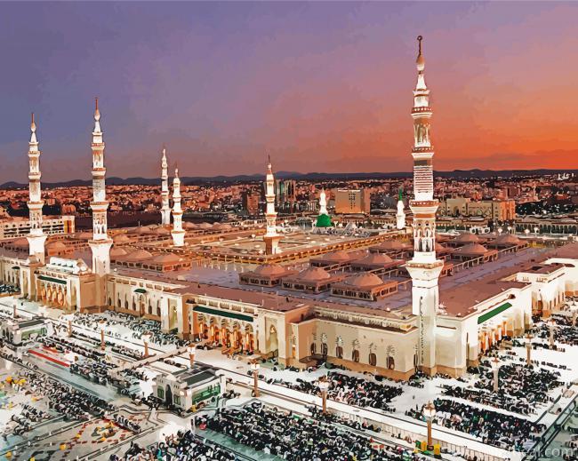Al Masjid An Nabawi Painting By Numbers Kits