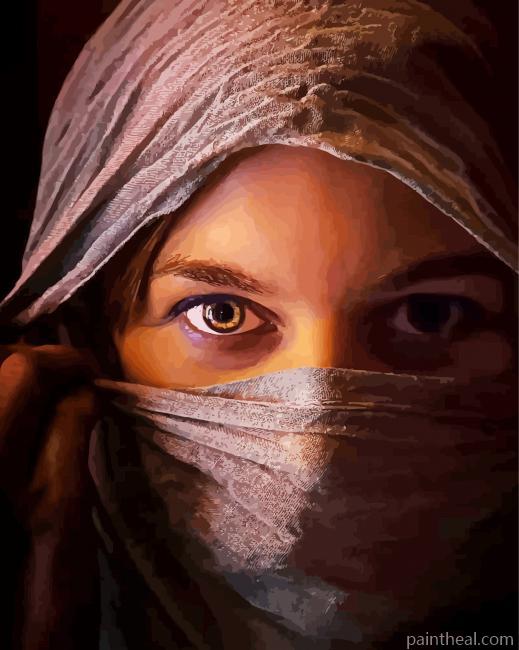 Woman Eyes Painting By Numbers Kits