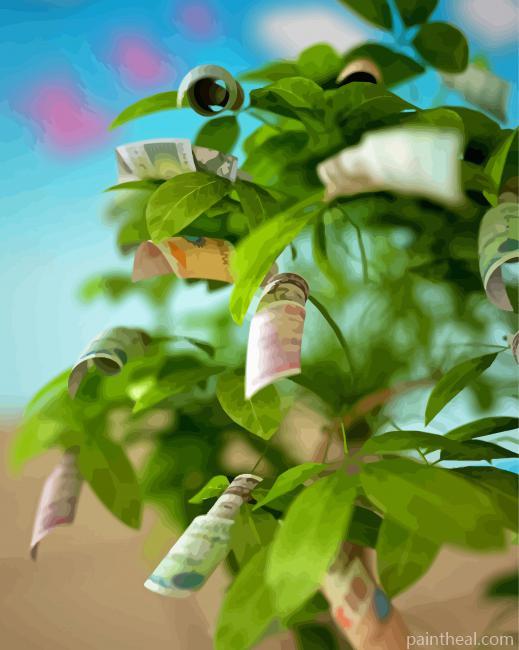 Money Tree Painting By Numbers Kits