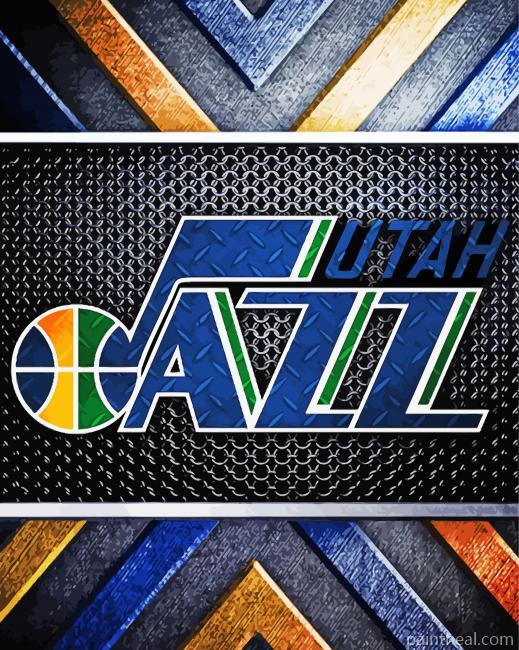 Utah Jazz Logo Art Painting By Numbers Kits